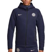 Nike Chelsea FC Tech Fleece Windrunner vyriškas Nike futbolo su gobtuvu, užsegamas užtrauktuku, FZ4175-452 S black