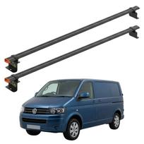 Bagażnik Dachowy Vw Transporter T5 2003-2015 Montaż Punktowy Czarny 2 Belki