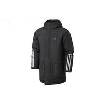 Adidas Vėjo nepraleidžianti su gobtuvu šilta striukė ilgomis rankovėmis medvilninis paltas vyriški viršutiniai drabužiai juoda pilka GE9998 S black