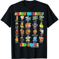 Bruh We Back Third Grade Italian Brainrot Back To School Kid T-Shirt S juoda