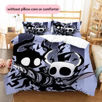Hollow Knight  Pattern Bedding Quilt Set  Home Decoration  Gift (1 * duvet cover + 2 * pillowcase  without core) 135x200cm