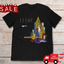 JJ. Cale JJ Cale Kelionės žurnalas JK Marškinėliai Klasikiniai Juodi Unisex S-2345XL Unisex Marškinėliai L brown