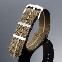 Nylon Watch Strap 18mm 20mm 22mm Stripe Watchband Replacement Watch Band Military Wristband Accessories for Seiko Watch Straps 18mm brown