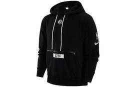 Nike Nba Brooklyn Nets Courtside Fleece Loose Fit Hoodie DR2298-010 M