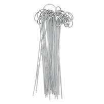 30Pcs 200mm Length Plant Label Hooks 2.0mm Diameter Stainless Steel Plant Label Holder Rustproof Silver Garden Markers Stake