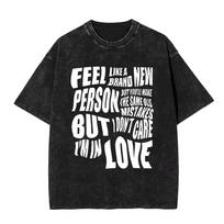 Limited Washed Vintage Rock Band Tame Impala Deadbeat Graphic Tshirt Men Women Casual Oversized T Shirts Male Retro Streetwear S