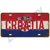DORA Tin Sign Plaque Israel Spain France Home Metal Sign Germany Craft Bar Decor Tin Sign USA Country Flag License Plate For Wall Restaurant 15x30cm(5.9x7.8inch)