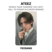 ATEEZ WORLD TOUR TOWARDS THE LIGHT : WILL TO POWER IN EUROPE REWARD Official Photocard MINGI gray