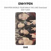 ENHYPEN WORLD TOUR WALK THE LINE Oversized S/S T-shirt Official Photocard Unit