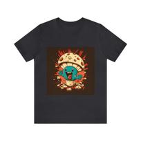 Blue and Beige Mushroom Rascal T-Shirt (2023) Unisex Jersey Short Sleeve Tee L