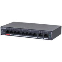 Dahua SG4010P stalinis komutatorius 10P 8PoE 10/100M/1G 110W PoE, 8 RJ45 PoE prievadai, 2 RJ45 prievadai, L2, –10 °C iki +55 °C