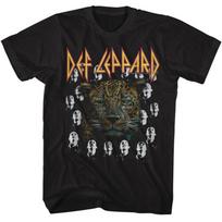 Def Leppard Leopard W High N Dry Heads Black Adult T-Shirt 3XL