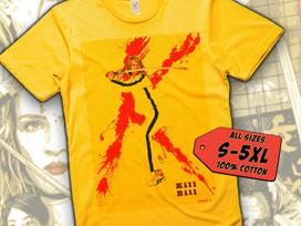 Kill Bill V8 T-Shirt Vintage YELLOW T-Shirt DTG Digital Print Sizes S M L XL 2XL 3XL 4XL 5XL 3XL