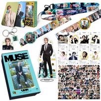 BTS Jimin Muse Album Merch Gift Box, Jimin Acrylic Standee, Lomo Cards, Keychain, Stickers, Lanyard, Badge, BTS Jimin Solo Album Fans Collection Set