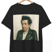 Hannah Arendt Punk Rocker T-Shirt: Funny Philosopher Meme Tee S