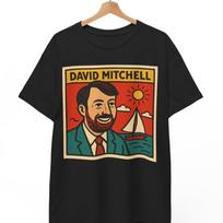 David Mitchell Retro Comic T-Shirt: Literary Sci-Fi Pop Art Tee 4XL