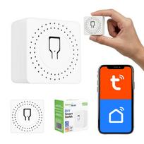 WiFi relė montuojama į potinkinę dėžutę GreenBlue GB739, Android / iOS / Alexa / Google Home, 100–240 V AC, 50/60 Hz, maks. 16 A, LED iki 150 W