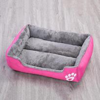 Manufacturer Luxury New Style Eco-Friendly Superior Quality Cotton Faux Fur Warm Soft Breathable Print Customizable Best Pet Bed (Pink,S) rožinė