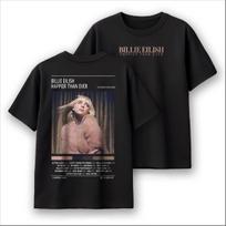 Billie Eilish Happier Than Ever Tracklist Graphic TShirt Unisex Unisex Streetwear Cotton Pop Music Album Poster Fan Merch Tee Tops S