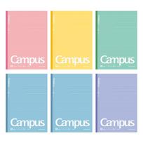 KOKUYO Campus B5 taškuotas 5 sąsiuvinių rinkinys, dydis, linijos, spalvos, 6 vnt. AM-NO-3CATX6 white
