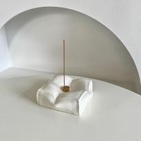 Original Wabi Sabi Tofu Ceramic Incense Holder for Tea Room Living Room Jewelry Tray balta
