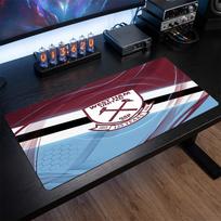 West Ham United Football Print Large Mouse Pad, Anti-Slip Extended Gaming Desk Mat for Office Home 30cmx60cm（11.8x23.6inch）