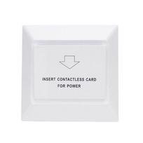 Smart Power Saver Wall Mounted Hotel RFID Proximity Key Card Universal Energy Saving Switch Device 86mm*86 mm&US Standard balta