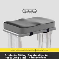 JingXun Memory Foam Student Seat Cushion Thickened Seat Cushion Student Stool Rectangular Pad Classroom Chair Long Sitting Anti-slip