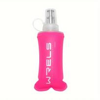 WRELS Collapsible TPU Water Bottle with Silicone Nozzle, BPA-Free, Leak-Proof, Lightweight for Outdoor Sports, Cycling, Hiking,