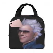 Vergil From The Devil May Cry Series Insulated Lunch Bag for Women Kids Portable Food Boxes Thermal Lunch Box Tote One Size