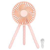Tripod Fan Triangular Bracket USB Charging Portable Desktop Mini Fan for Indoors Outdoors