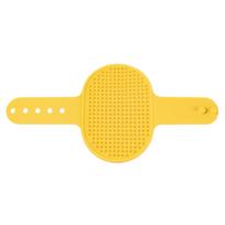 Scratch Pad with Silicone Comb Leg and Corner, Wall Mounted Massage Toy for Cats one size geltona