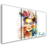 Trijų dalių paveikslas ant drobės Frida Kahlo 60x40