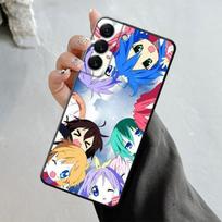 Telefono apvalkalas, skirtas Samsung Galaxy S23 S22 S21 S20 Fe Ultra S10 S9 S8 Plus Note 20ultra 10plus dėklo dangtelis Animacinis filmas Juokingas Lucky Star Samsung Note 10 Plus