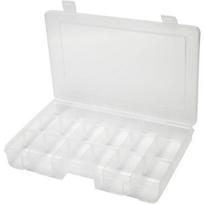 Saugyklos dėžė - Patogi - 18 skyrių - Plastikas - Balta spalva