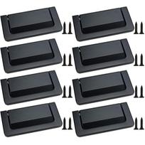8 vnt. stalčiaus rankenėlės, juodos, paslėptos baldų rankenos, 2,9 colio(apie 7,4 cm) su varžtais, virtuvei, svetainei, miegamajam 8-Pack juoda