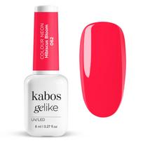 Kabos Gelike - hibridinis gelinis nagų lakas 062 Hibiscus Bloom, 8 ml – ryški hibisko rožinė spalva, ilgalaikis rezultatas su UV/LED lempa
