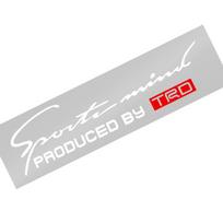 1 vnt. Automobilio priekinio žibinto antakis 3D lipdukas Dekoratorius Sportinis dizainas Toyota TRD Century Auris FCV Mirai Premio Yaris Camry trd balta