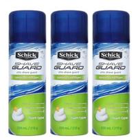 Schick SHAVE GUARD Sensitive Lime skutimosi putos 220ml x 3 vnt.