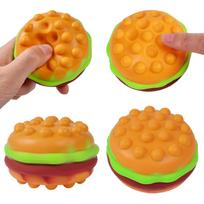 Naujas Hamburgeris Popit Squishy Fidget Žaislas Spaudinėjamas Burbulas Dekompresinis Kamuolys Streso Mažinimas Squishies Lėlė Streso Mažinimas Vaikų Dovana
