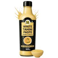 5:15 val. Balta tahini pasta 300 g Lygus sezamo padažas Humusui, salotų padažams, Baba Ghanoush, kreminis natūralus užtepas