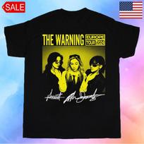 The Warning band Europe Tour 2024 Members Signed T-Shirt All Size Unisex T-Shirt S