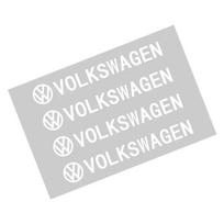 VOLKSWAGEN VW Naujai Jetta VW Volkswagen Kūrybiški lipdukai emblema Automobilio dekoras Lipdukai Automobilio lango valytuvo lipdukai VW Volksw balta