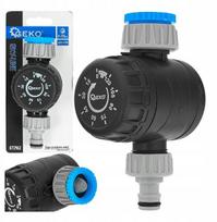 Geko mechaninis vandens srauto reguliatorius G72962, 0–120 min, ABS + TPR, 1" įleidimo jungtis, filtras 3/4" reduktoriuje