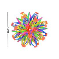 Kids Magic Telescopic Ball Expandable Retractable Flower Toy Colorful Sensory Fidget Parent Child Interaction Outdoor Fun