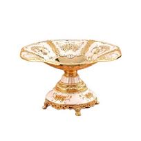 High Capacity Metal Fruit Disk Exquisite European Fruit Rack Ceative Rose Vines Fruit Plate  Hotel