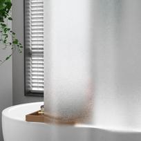 Clear Pebble Shower Curtain Transparent Waterproof Geometric PEVA Bath Curtains Liner for Bathroom Bathtub Bathing Cover Modern W80xH180cm