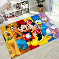 3D Spausdintas Animacinis Minnie Mikės Peliuko Kilimas Miegamajam Svetainei Sofai Namų Durų Kilimėlis Dekoras, Didelis Vaikų Žaidimų Neslystantis Grindų Kilimas Dovana 40x60cm( 15x23in )