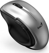 Mysz Genius Mysz Ergo 8200S, 1200DPI, 2.4 [GHz], optyczna, 5kl., bezprzewodowa, srebrna, 1 szt AA, Blue-Eye sensor, Adapter USB-C