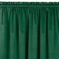 Curtain VILA color bottle green style classic 5 cm pole pocket with 3 cm fringe velvet 400x300 HOMEDE